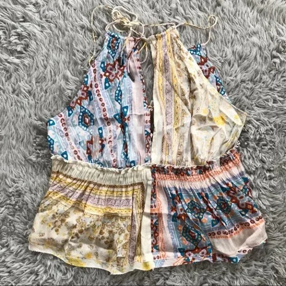 Free People Bellini Patchwork Tank in Ivory - Picture 2 of 5